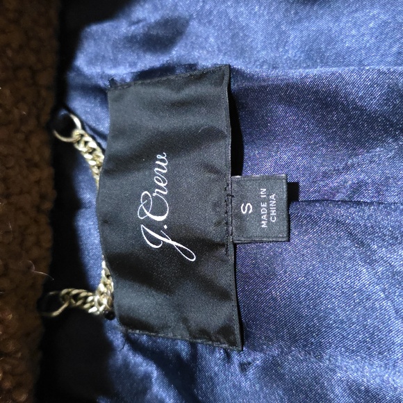 J. Crew Teddy Sherpa Topcoat in Warm Brandy Size Small - Picture 5 of 5